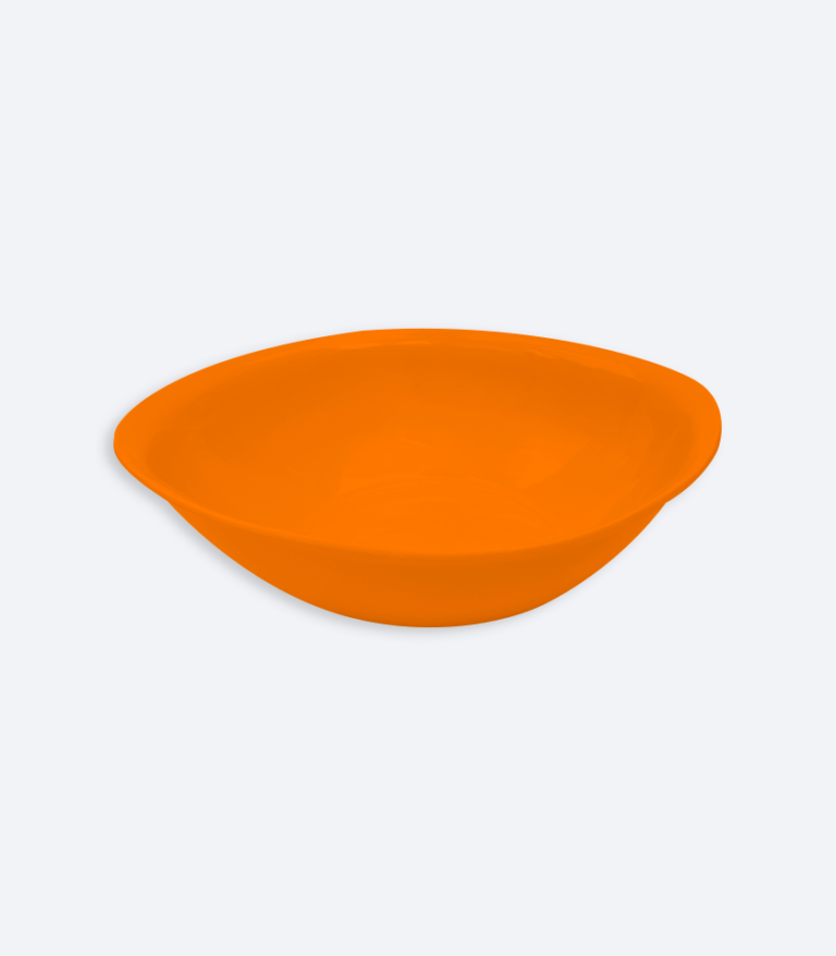 Plato Bowl Semicuadrado Naranja
