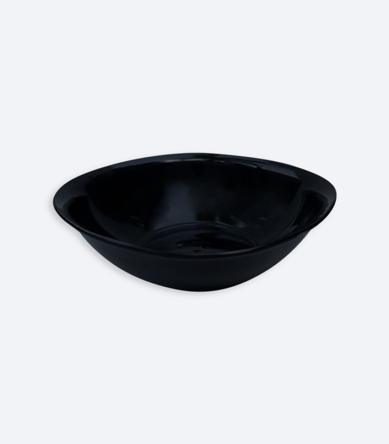 Plato Bowl Semicuadrado Negro