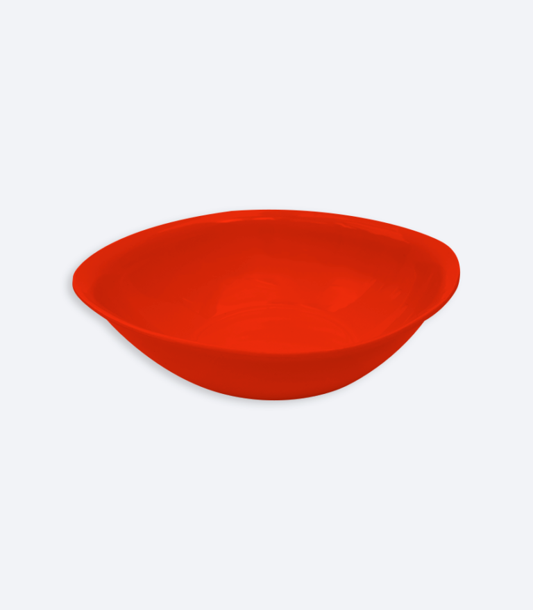 Plato Bowl Semicuadrado Rojo