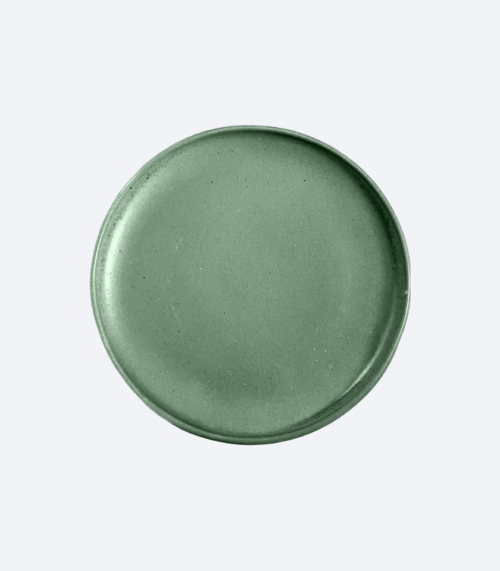 Plato postre Tapalpa Verde Jade Mate 19 cms